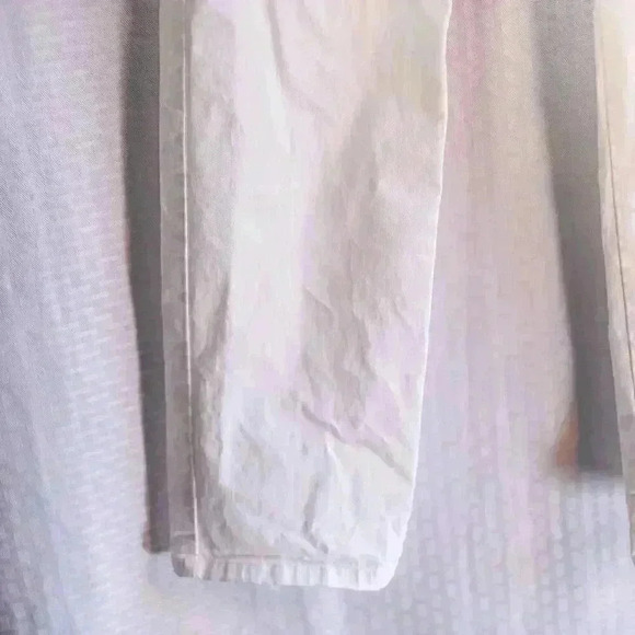 Women's Tommy Hilfiger Size 12 White flat front straight leg pants stretch - Picture 4 of 14